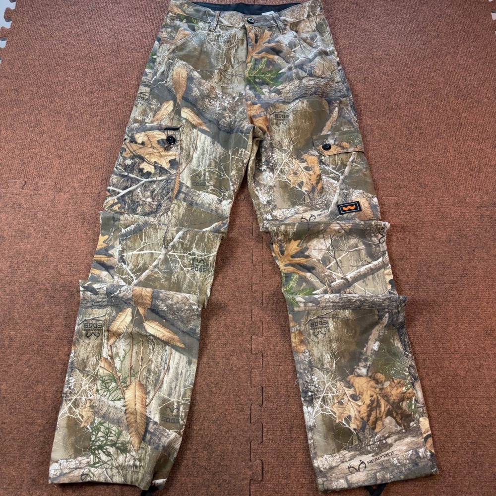 Walls Outdoor Goods Realtree Edge Camo Cargo Pants Mens Small Hunting Fishing